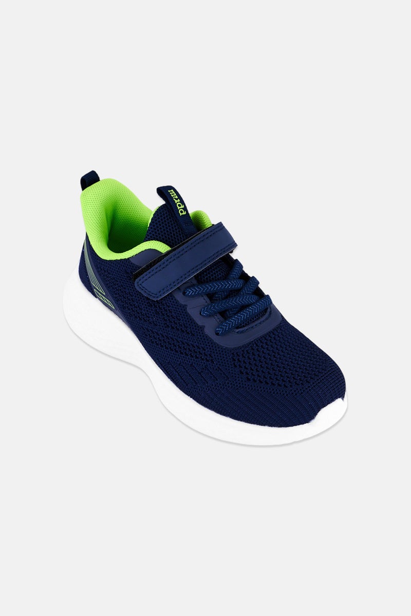 Mudd Kids Boy Velcro Closure Outdoor Shoes, Navy - Image 1